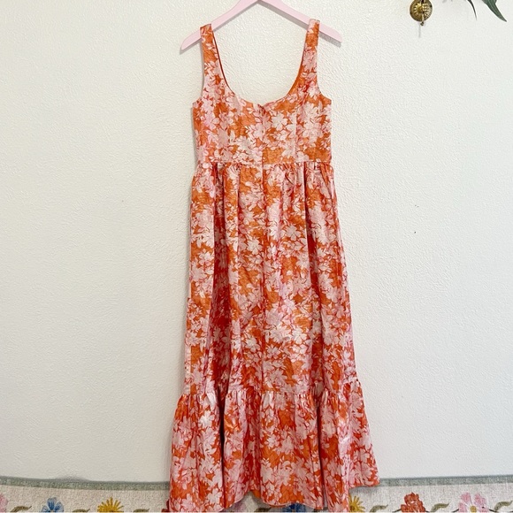 NWT Hutch Beanie Floral Jacquard Maxi Dress Anthropologie - Picture 8 of 11